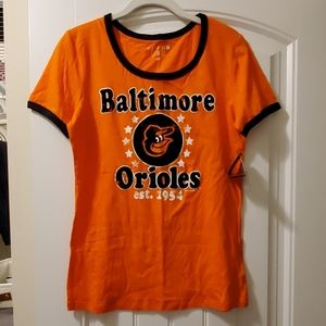 MLB Baltimore Orioles Ringer Tee - Size M